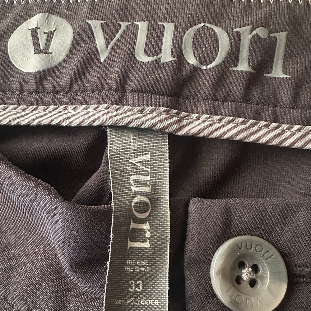Vuori Black Meta Pant Athletic Slim Fit Performance Chino 5 Pocket Mens Sz 33x30 - Picture 16 of 16